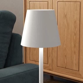 HOMCOM Lampa stołowa, regulowana, 1000 LM, Średnica 11,2x36,5 cm, Biała
