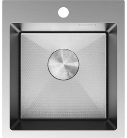 Mexen Solix zlewozmywak stalowy 1-komorowy 400 x 450 mm, inox HC - 6401401000-01HC