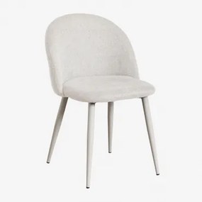 Krzesło Jadalniane Kana Deluxe Szary Kret & Tkaniny Distressed White - Sklum