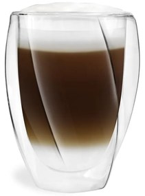 Zestaw 2 szklanek z podwójną ścianką Vialli Design Latte, 300 ml