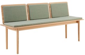 Jasnozielono-naturalna wełniana ławka Elba – Hammel Furniture