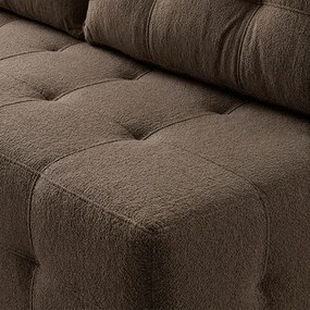 Sofa z Funkcją Spania MORANA Mocca Boucle Nowoczesna