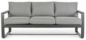 Szara aluminiowa sofa ogrodowa Merrigan – Bizzotto