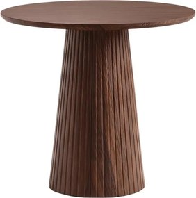 Stolik kawowy okrągły Stellis 60 cm - orzech