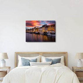 Obraz na szkle - Nyhavn, Kopenhaga (70x50 cm)