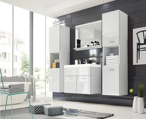 MINIO go for it, Meble łazienkowe MONTANA XL w kolorze biały/biały połysk