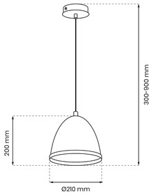 Lampa wisząca STUDIO WHITE 1xE27