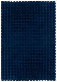Ciemnoniebieska syntetyczna skóra 80x150 cm Waffle Faux Fur – Flair Rugs
