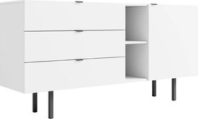 Biała komoda z szufladami Skandica MYWAY / szer. 160 cm