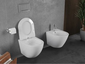 Mexen Lena miska wc Rimless Tornado z deską wolnoopadającą slim, duroplast, biała połysk - 30220300T