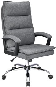 Ciemnoszary fotel biurowy z regulacją F1-K38
