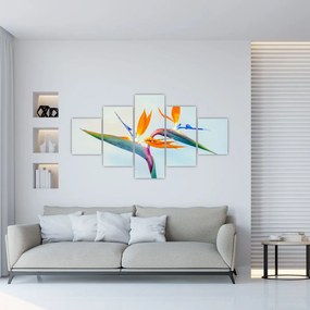 Obraz kwiatu Strelicji (125x70 cm)