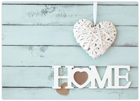 Obraz na szkle - I love home (70x50 cm)