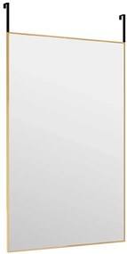 Złote prostokątne wiszące lustro w nowoczesnym stylu Z3-A75