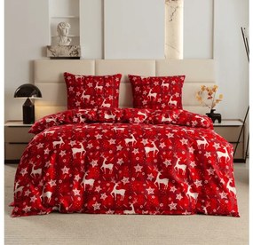 PrzytulneMieszkanie.pl PrzytulneMieszkanie.pl Pościel z mikrofibry VELVET CHRISTMAS czerwone Rozmiar pościeli: 70 x 90 cm | 140 x 200 cm