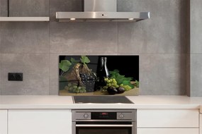 Panel szklany do Kuchni Winiarski Kosz z Winogronami