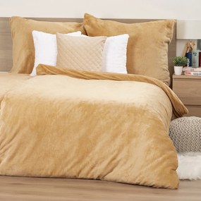 4Home pościel mikroflanela beżowy, 140 x 220 cm, 70 x 90 cm