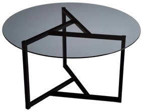 Czarny okrągły stolik ø 75 cm Trio – Neostill