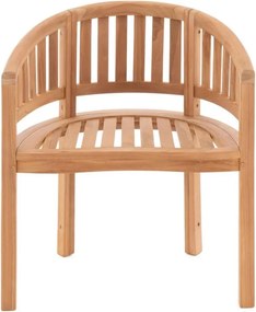 Krzesło DIVERO - impregnowane drewno tekowe