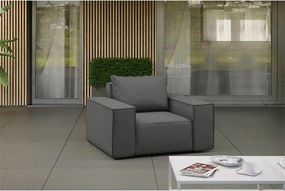 Fotel ogrodowy SONNE, tkanina Artykuł, Szary