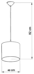 Lampa wisząca SOWY 40 biała SOLLUX  LIGHTING