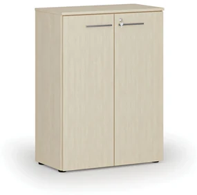 Szafa biurowa z drzwiami PRIMO WOOD, 1087 x 800 x 420 mm, brzoza