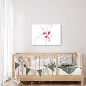Obraz - Różowa abstrakcja kwiatowa N⁰3 (70x50 cm)