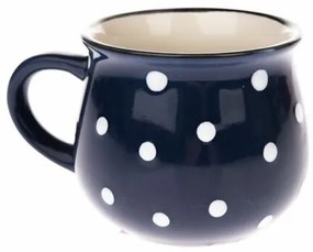 Kubek ceramiczny Dots 230 ml, niebieski, 230 ml