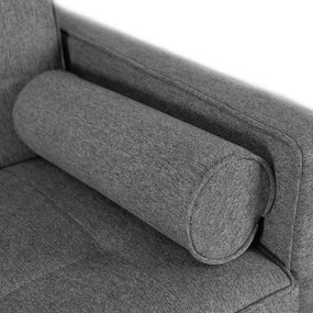 Sofa z Funkcją Spania MALTA Wersalka Rozkładana Dwuosobowa Szara Nowoczesna do Salonu
