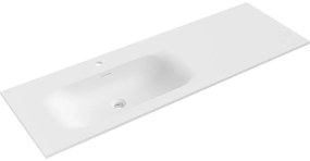 Mexen Vela umywalka wpuszczana w blat lewa 141 x 46,5 cm, biała mat - 25231401L