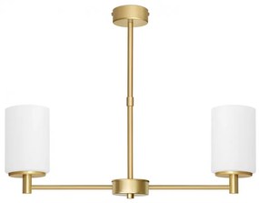 Złoty 2-punktowy żyrandol z mosiądzu KR-S2AU