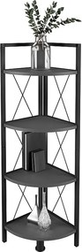 Metal Wood Corner Shelf Books Insasi 4x - opinie, recenzje użytkowników, ekspertów, porównanie cen. - alaTest.pl