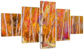 Obraz - Jesienny las (125x70 cm)
