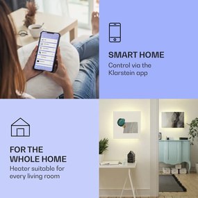 Klarstein Mojave 750 Smart Panel grzewczy na podczerwień 2 w 1