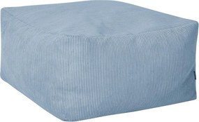 Jasnoniebieski sztruksowy puf Keno – noo.ma