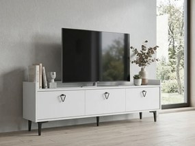 Stolik RTV PIENA 160 cm, biały