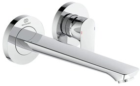 Umywalkowa bateria podtynkowa w kolorze srebra z połyskiem Connect Air – Ideal Standard