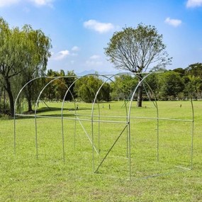 Tunel foliowy ogrodowy 3x6 m z oknami i moskitierą G398