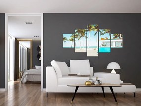 Obraz - Vintage van na plaży (125x70 cm)