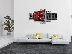 Obraz - Londyn z autobusem (125x70 cm)
