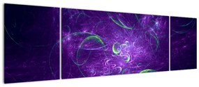 Obraz - fioletowa abstrakcja (170x50 cm)