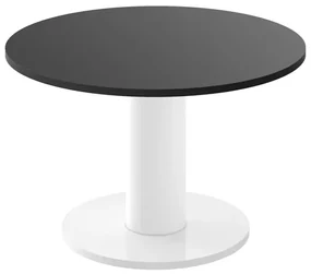 Stolik kawowy SOLO MINI ⌀80cm czarny mat/biały HUBERTUS