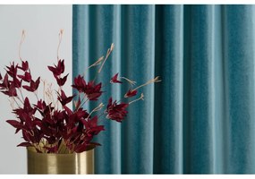 Turkusowa aksamitna zasłona 140x260 cm Novara – Mendola Fabrics