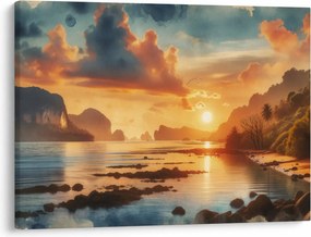 Obraz - Widok z plaży (70x50 cm)