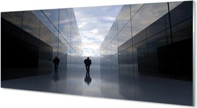 Panel Szklany Niebo w Lustrzanym Odbiciu