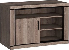 Szafka RTV stojąca MALAGA 107 cm do Salonu pod Telewizor - Brązowy