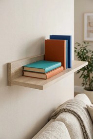Minimalistyczna Półka Dąb Sonoma 60 Cm N6-G45