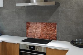 Szklany Panel Kamień cegła mur