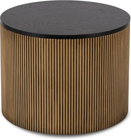 Stolik Kawowy MIRACLE 60 cm Czarny/Złoty Nowoczesny Loft