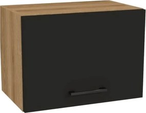 Zestaw Mebli Kuchennych MODERN 170 cm Czarny/Dąb Loftowy